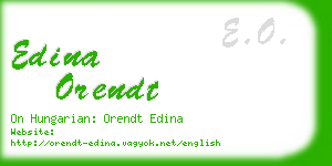 edina orendt business card